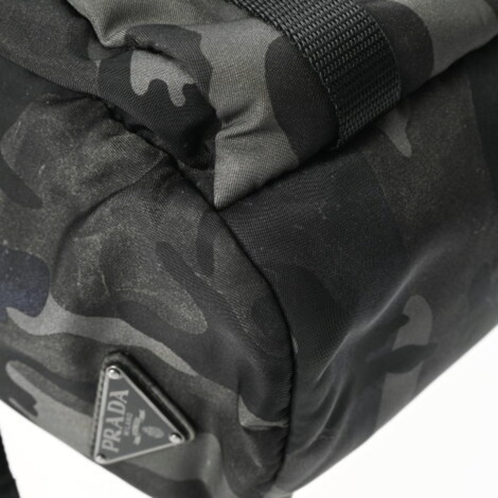 Prada Backpack Camouflage Pattern Khaki Black Nyl… - image 5